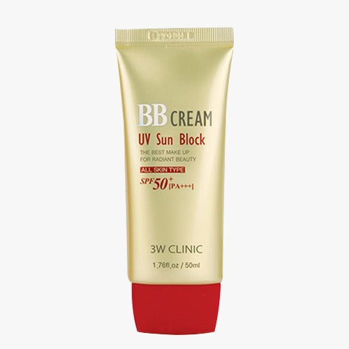 3W CLINIC UV Sun Block BB Cream - 50ml (SPF50+ PA+++)