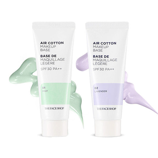 THE FACE SHOP Air Cotton Make Up Base, 35g MINT