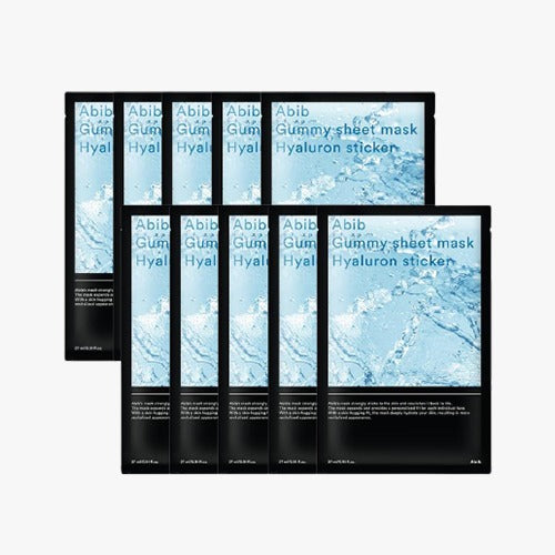 ABIB GUMMY SHEET MASK HYALURON STICKER SET (27ML*10EA)